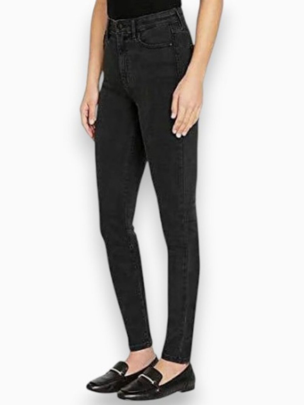 Buffalo Mollie high rise stretch skinny jeans black women's size 10 NWT